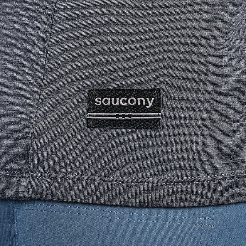 Saucony Peregrine Merino Long Sleeve Férfi Póló Kék | Hungary S62470-J42