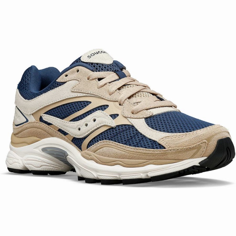 Saucony ProGrid Omni 9 Premium Férfi Utcai Cipő Bézs Kék | Hungary S70186-J51