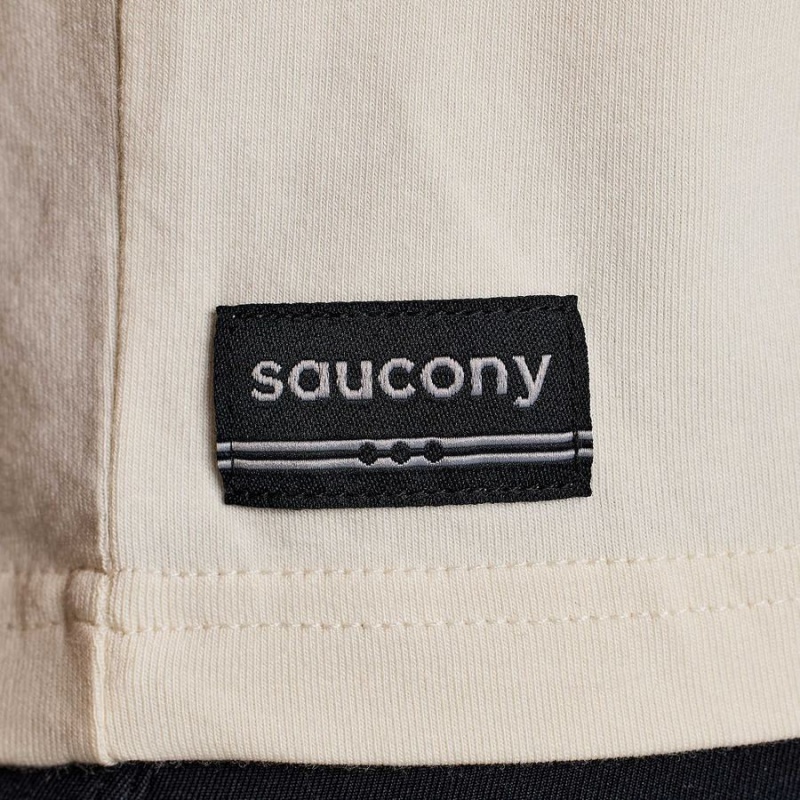 Saucony Recovery Boxy Tee Női Póló Bézs | Hungary S25164-W57