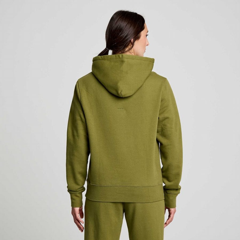 Saucony Recovery Hoody Férfi Kapucnis Pulóver Khaki | Hungary S14853-D13