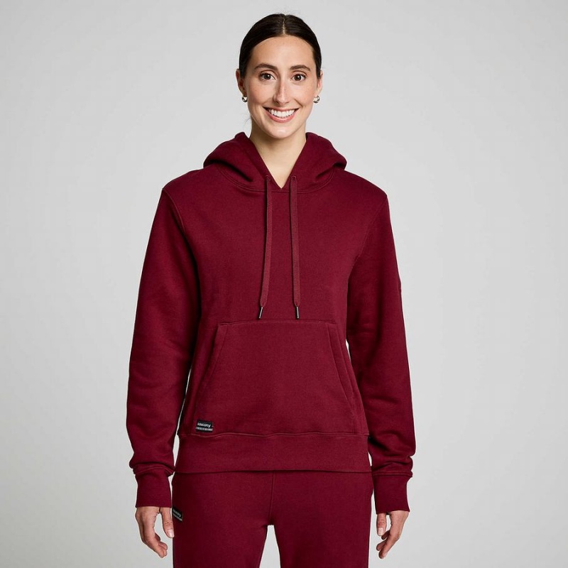 Saucony Recovery Hoody Férfi Kapucnis Pulóver Piros | Hungary S97851-G40