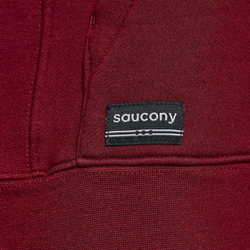 Saucony Recovery Hoody Férfi Kapucnis Pulóver Piros | Hungary S97851-G40