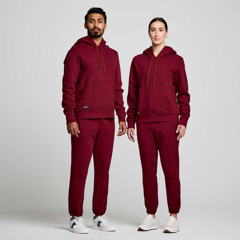 Saucony Recovery Hoody Férfi Kapucnis Pulóver Piros | Hungary S97851-G40