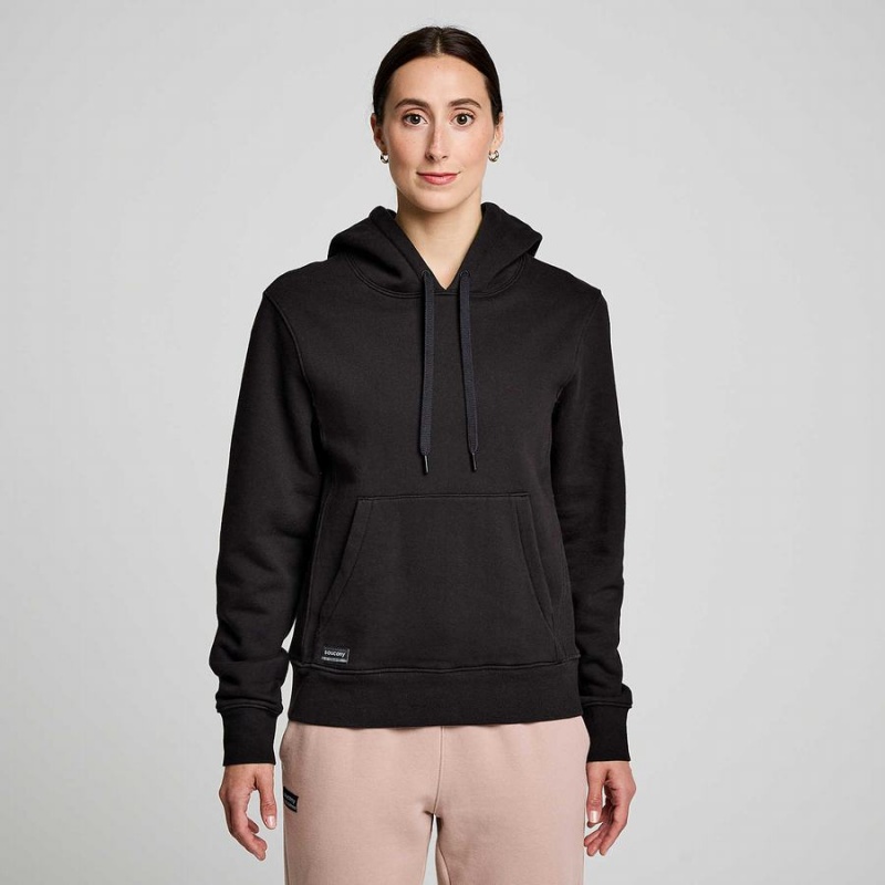 Saucony Recovery Hoody Női Kapucnis Pulóver Fekete | Hungary S89751-D61