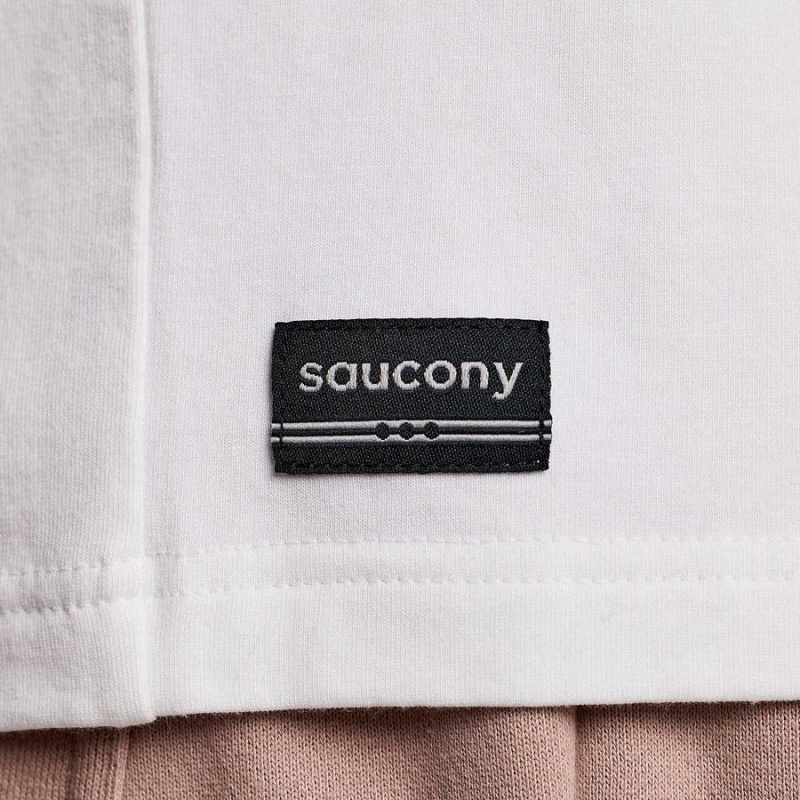 Saucony Recovery Rövid Sleeve Férfi Póló Fehér | Hungary S28170-A79