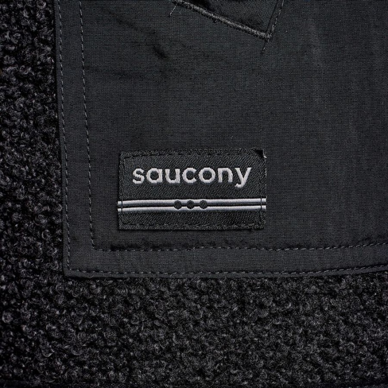 Saucony Recovery Sherpa Férfi Pulóver Fekete | Hungary S95207-U64