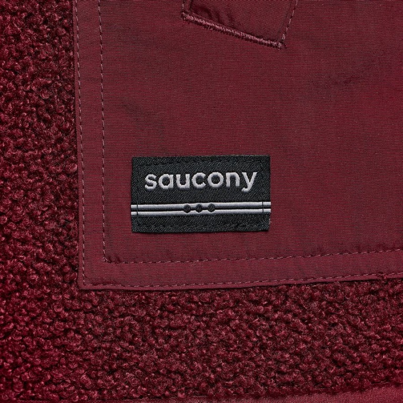 Saucony Recovery Sherpa Férfi Pulóver Piros | Hungary S61598-Y50