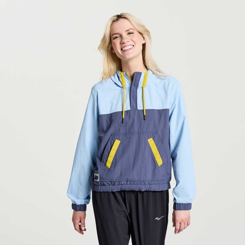 Saucony Rested Anorak Női Felsők Kék | Hungary S54761-L91