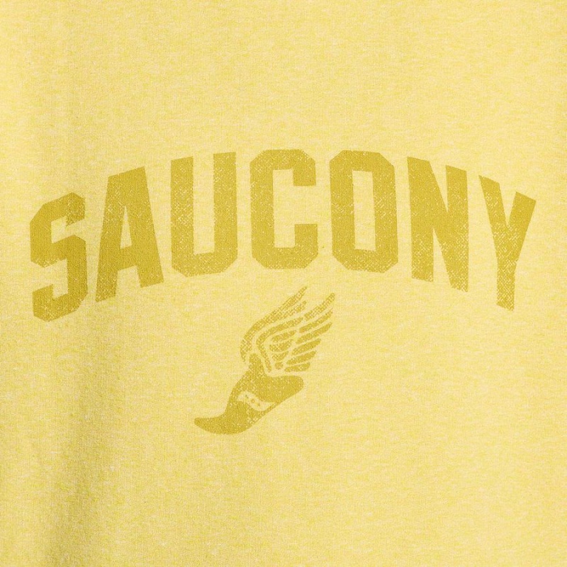 Saucony Rested Crewneck Női Pulóver Sárga | Hungary S32581-W26