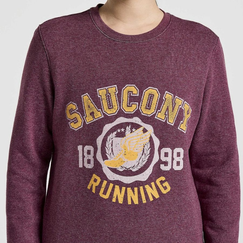 Saucony Rested Crewneck Női Pulóver Szürke | Hungary S19374-J72