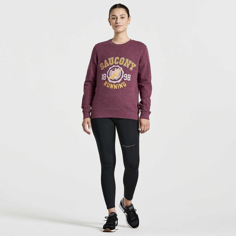 Saucony Rested Crewneck Női Pulóver Szürke | Hungary S19374-J72