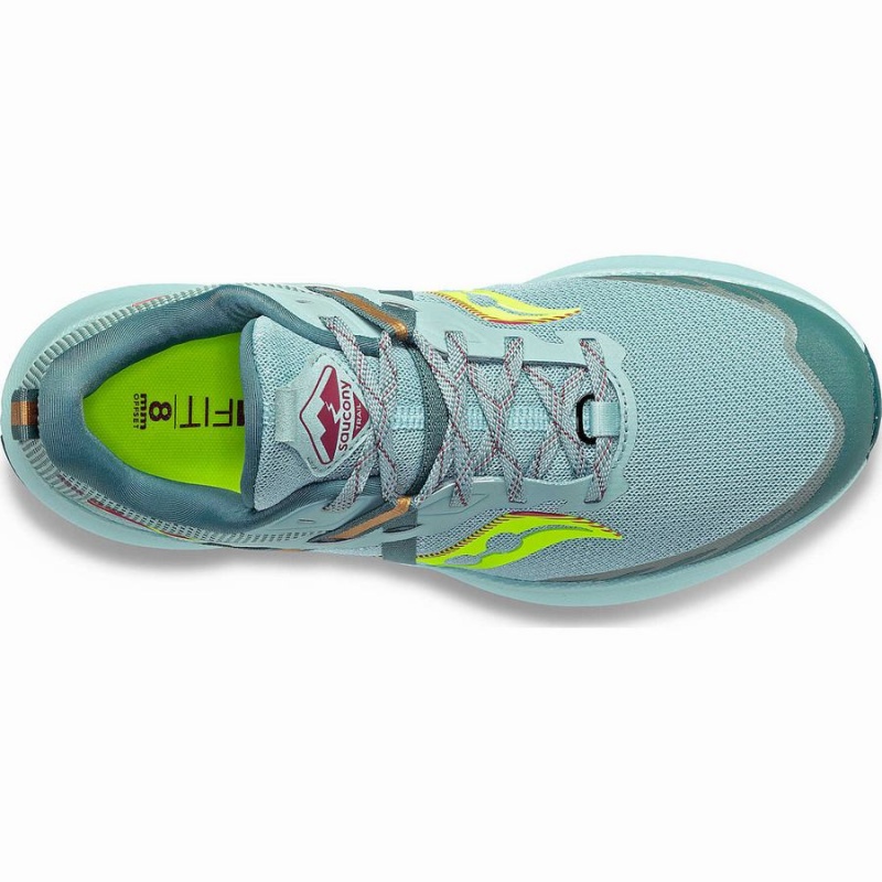 Saucony Ride 15 TR Női Terepfutó Cipő Türkiz Sárga | Hungary S06812-G45