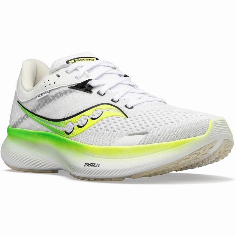 Saucony Ride 16 Férfi Futócipő Fehér Zöld | Hungary S98476-X17