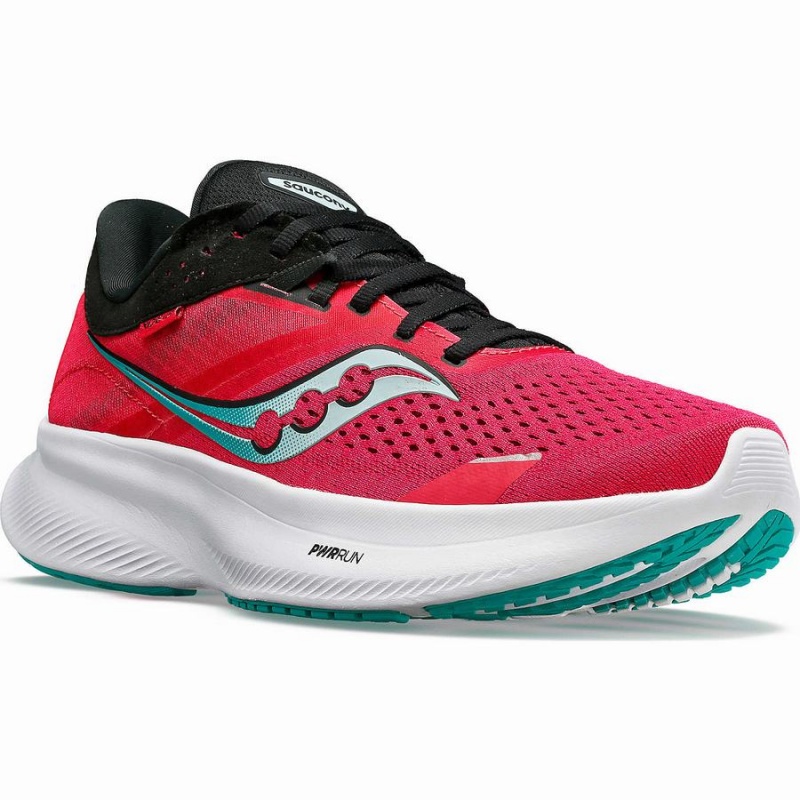 Saucony Ride 16 Női Futócipő Rózsaszín Fekete | Hungary S50961-N91