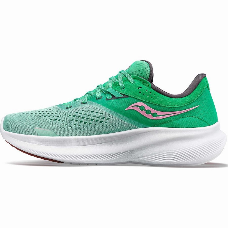 Saucony Ride 16 Női Futócipő Zöld Rózsaszín | Hungary S30826-B83