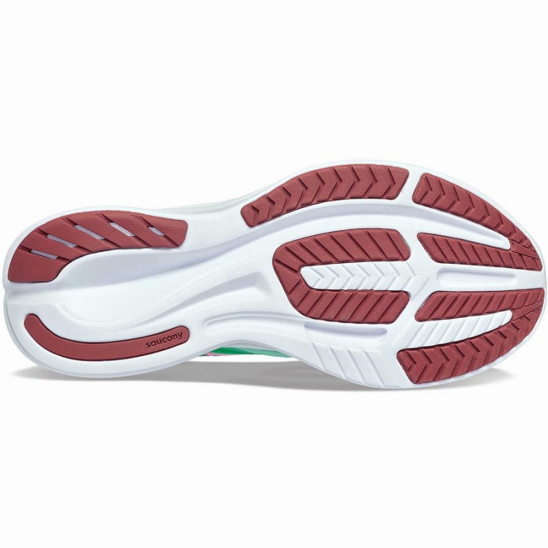 Saucony Ride 16 Női Futócipő Zöld Rózsaszín | Hungary S30826-B83