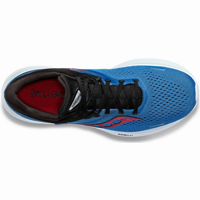 Saucony Ride 16 Wide Férfi Futócipő Kék Fekete | Hungary S18765-W17