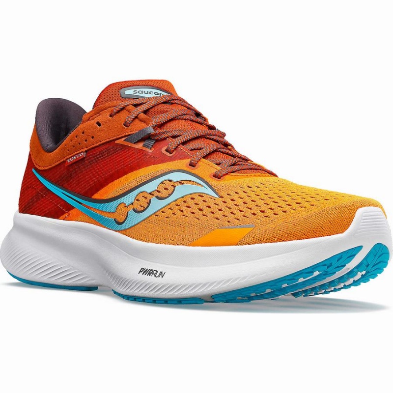 Saucony Ride 16 Wide Férfi Futócipő Sárga Narancssárga | Hungary S03247-L91