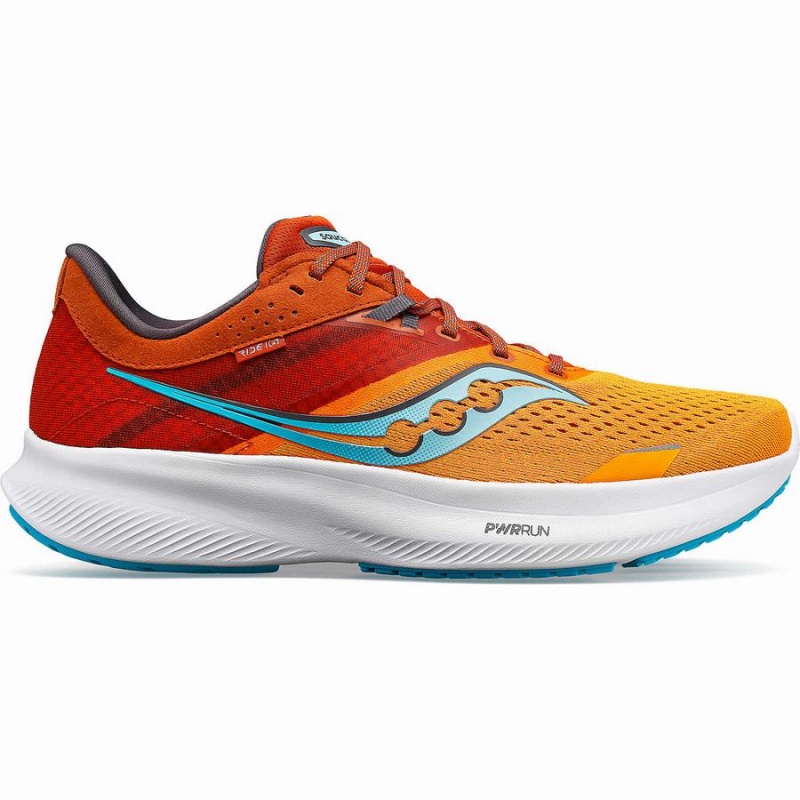 Saucony Ride 16 Wide Férfi Futócipő Sárga Narancssárga | Hungary S03247-L91