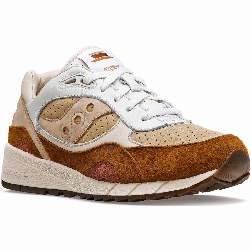 Saucony Shadow 6000 Cappuccino Férfi Utcai Cipő Fehér Barna | Hungary S49037-J69