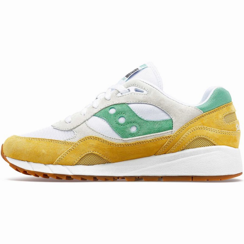 Saucony Shadow 6000 Férfi Utcai Cipő Fehér Sárga Zöld | Hungary S59764-N17