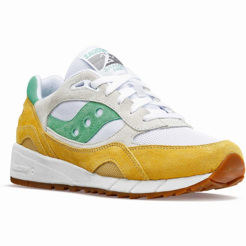 Saucony Shadow 6000 Férfi Utcai Cipő Fehér Sárga Zöld | Hungary S59764-N17