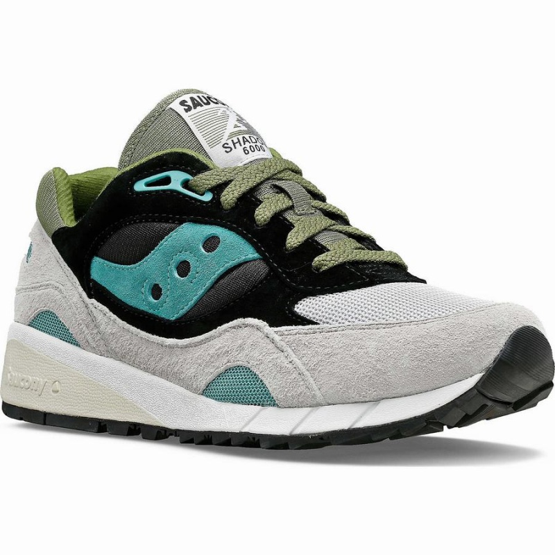 Saucony Shadow 6000 Férfi Utcai Cipő Szürke Zöld Fekete | Hungary S64309-Z40