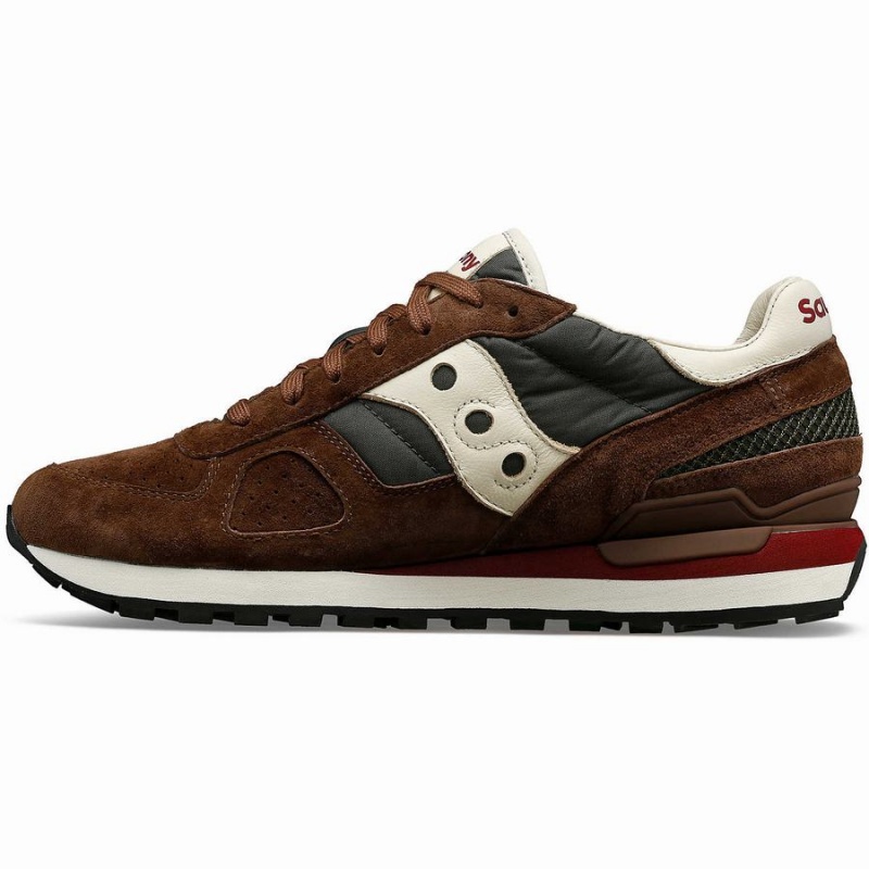 Saucony Shadow Original Premium Férfi Utcai Cipő Barna Zöld | Hungary S61284-S96