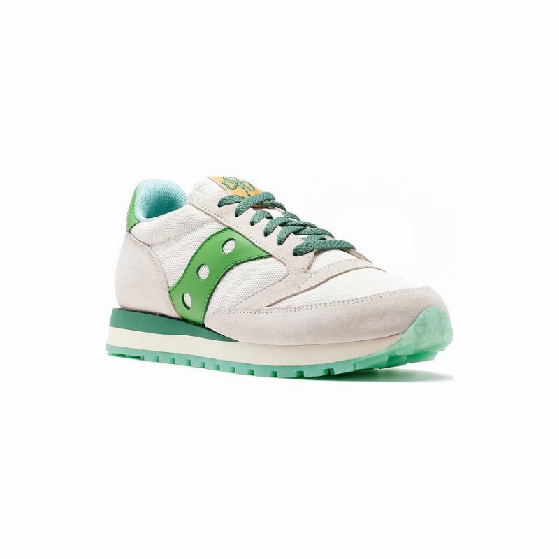 Saucony Shamrock Jazz 81 Férfi Utcai Cipő Fehér Zöld | Hungary S91054-H12