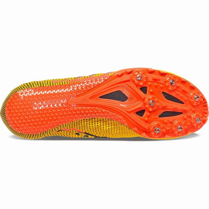 Saucony Spitfire 5 Férfi Szöges Cipő Arany Piros | Hungary S39710-Z95