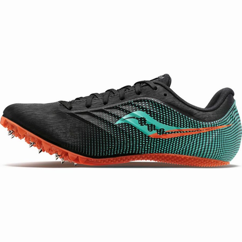 Saucony Spitfire 5 Férfi Szöges Cipő Fekete Menta | Hungary S62918-X47