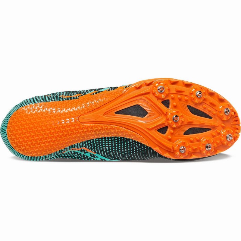 Saucony Spitfire 5 Férfi Szöges Cipő Fekete Menta | Hungary S62918-X47