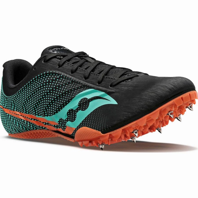 Saucony Spitfire 5 Férfi Szöges Cipő Fekete Menta | Hungary S62918-X47