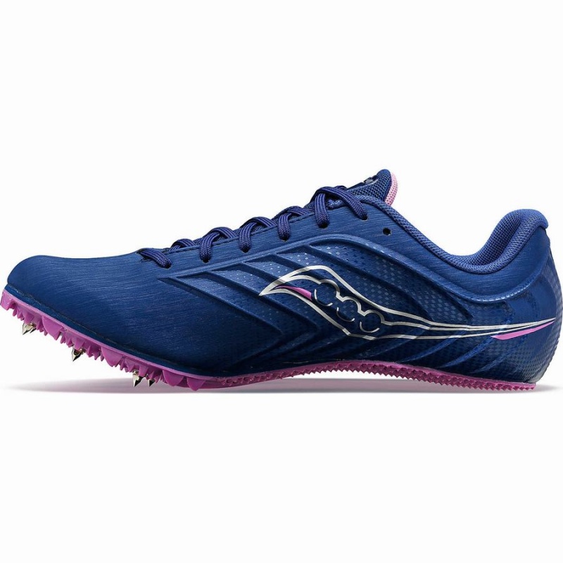 Saucony Spitfire 5 Női Szöges Cipő Sötétkék Lila | Hungary S06179-J12