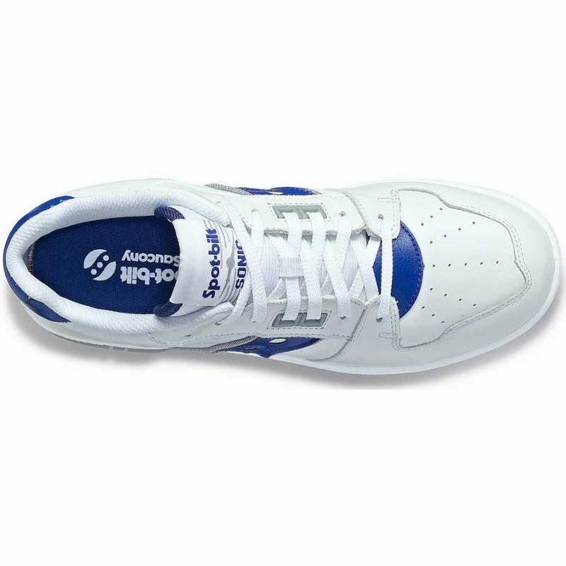 Saucony Spot-Bilt™ Sonic Low Férfi Utcai Cipő Fehér Királykék | Hungary S29460-U89