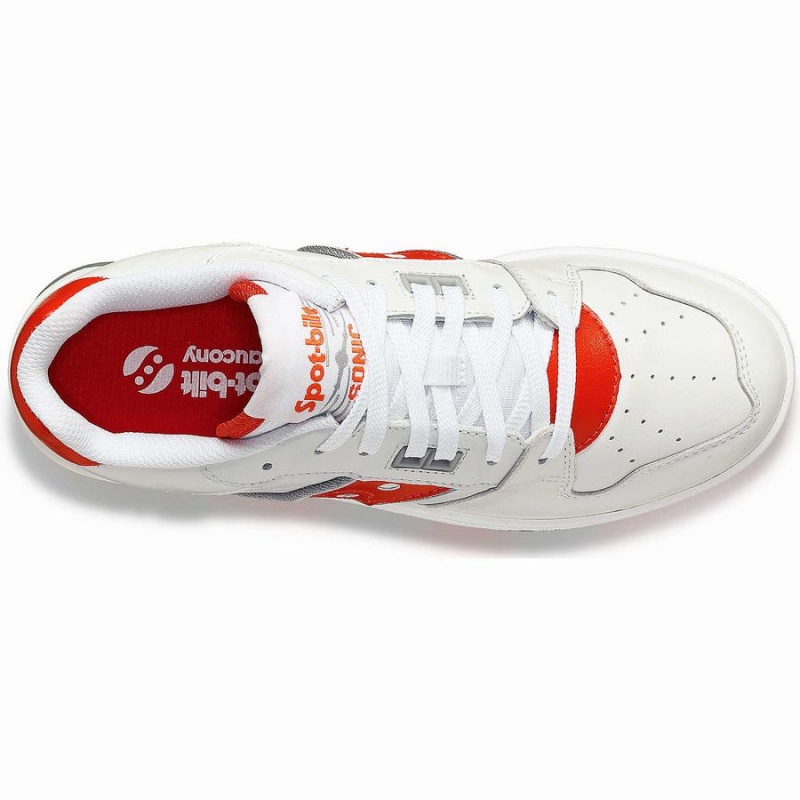 Saucony Spot-Bilt™ Sonic Low Férfi Utcai Cipő Fehér Piros | Hungary S04372-P59