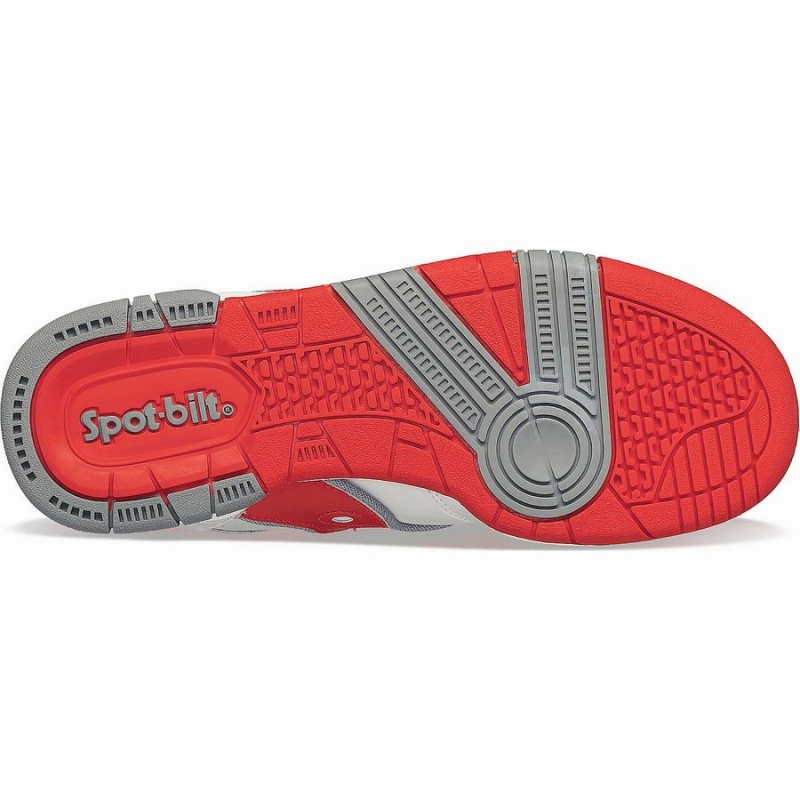 Saucony Spot-Bilt™ Sonic Low Férfi Utcai Cipő Fehér Piros | Hungary S04372-P59