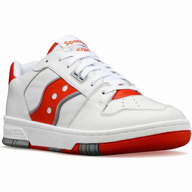 Saucony Spot-Bilt™ Sonic Low Férfi Utcai Cipő Fehér Piros | Hungary S04372-P59