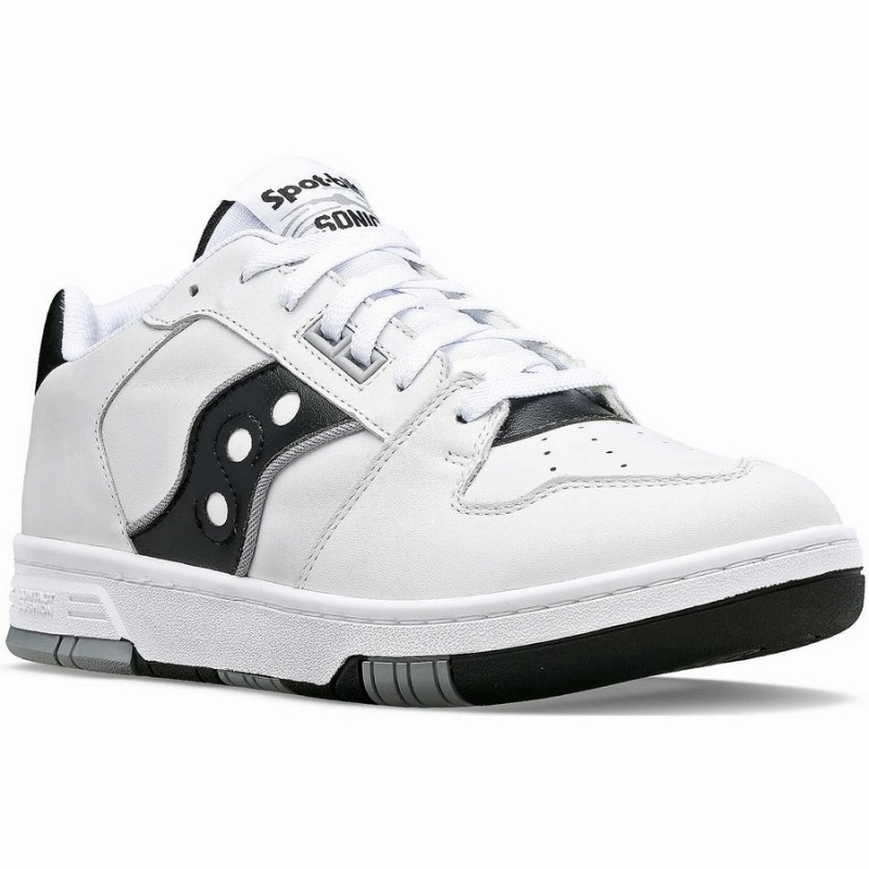 Saucony Spot-Bilt™ Sonic Low Férfi Utcai Cipő Fehér Fekete | Hungary S73502-Z49