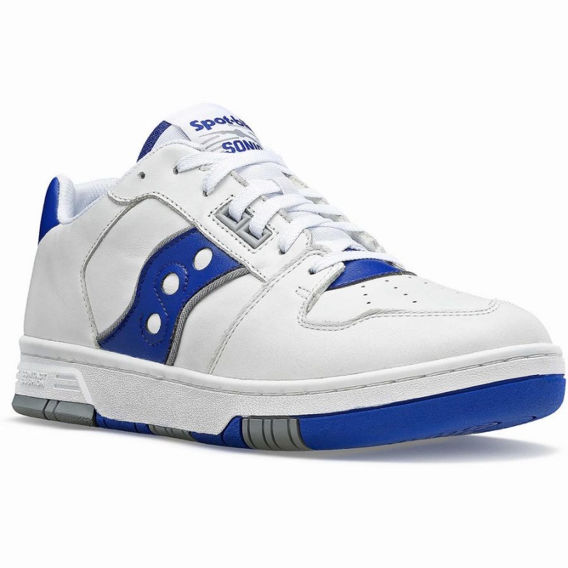 Saucony Spot-Bilt™ Sonic Low Női Utcai Cipő Fehér Királykék | Hungary S25684-L61