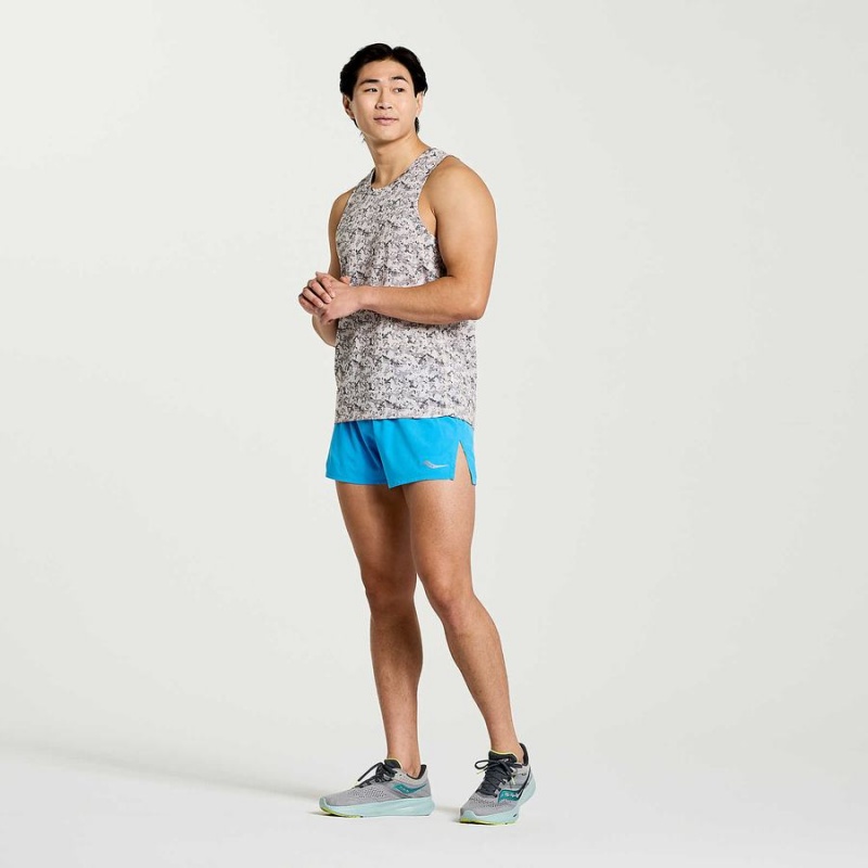 Saucony Stopwatch Grafika Singlet Férfi Trikó Camo | Hungary S80625-L47