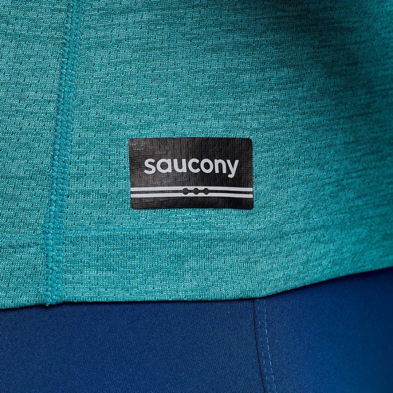 Saucony Stopwatch Long Sleeve Női Póló Türkiz | Hungary S18764-S98