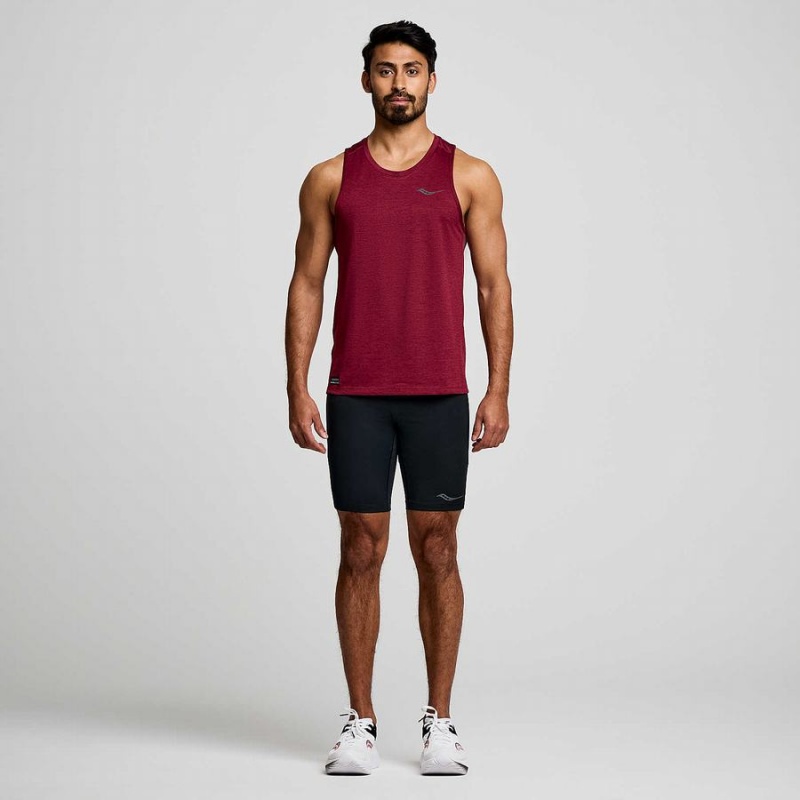 Saucony Stopwatch Singlet Férfi Trikó Piros | Hungary S86901-E78