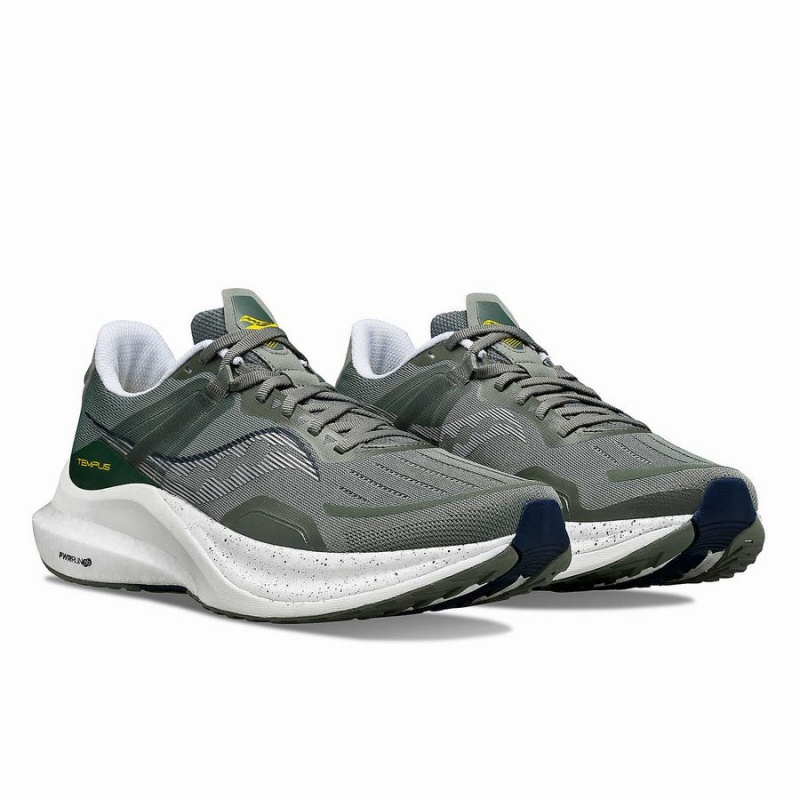 Saucony Tempus Férfi Futócipő Khaki Fehér | Hungary S15364-U81