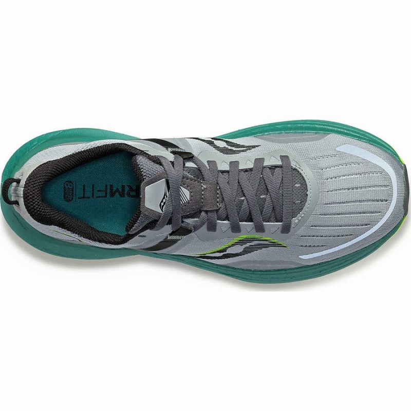 Saucony Tempus Wide Férfi Futócipő Szürke Zöld | Hungary S34109-C10