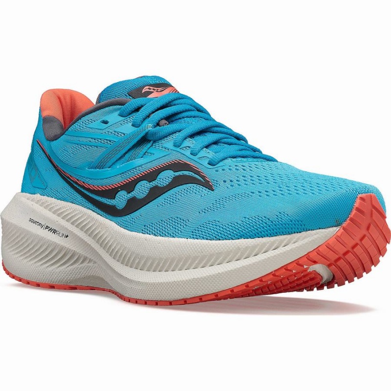 Saucony Triumph 20 Női Futócipő Kék Korall | Hungary S17362-C10