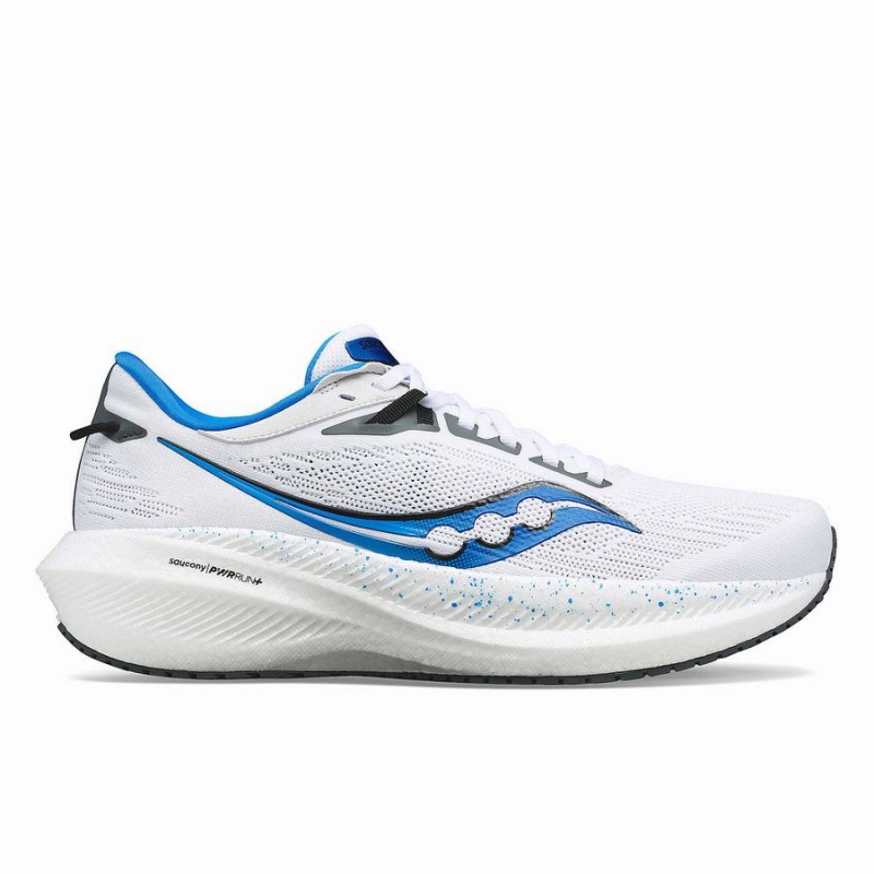 Saucony Triumph 21 Férfi Futócipő Fehér Mélykék | Hungary S63987-N43