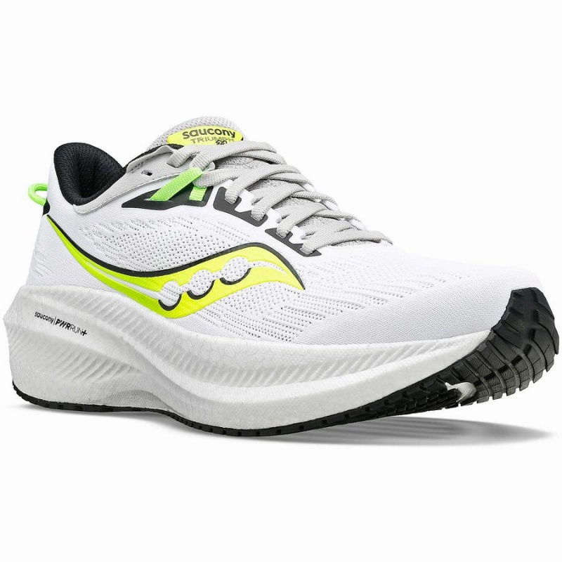 Saucony Triumph 21 Férfi Futócipő Fehér Zöld | Hungary S10946-B69