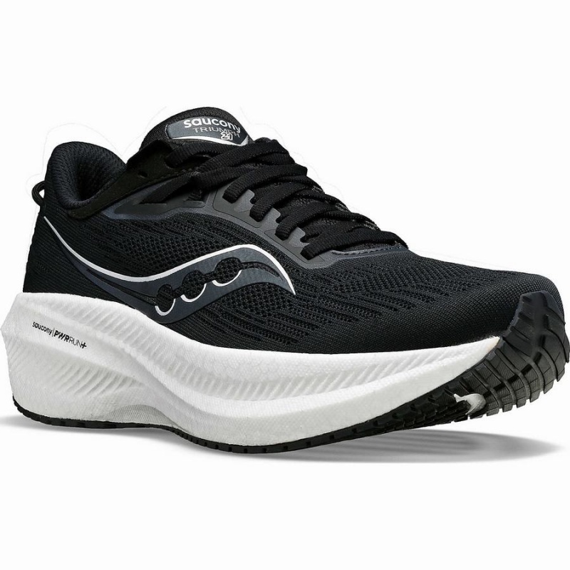 Saucony Triumph 21 Férfi Futócipő Fekete Fehér | Hungary S92846-F31