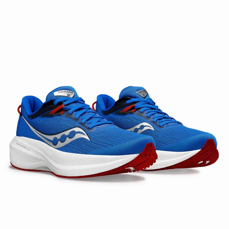 Saucony Triumph 21 Férfi Futócipő Mélykék Titán | Hungary S04859-D48